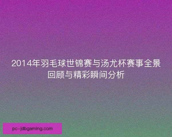 2014年羽毛球世锦赛与汤尤杯赛事全景回顾与精彩瞬间分析